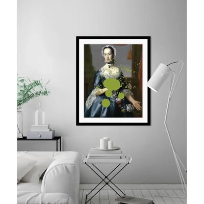 QUEENCE - Bellatrix - blau-grün - Hochformat - Wall art QUEENCE - Bellatrix - blau-grün - Hochformat - Wall art