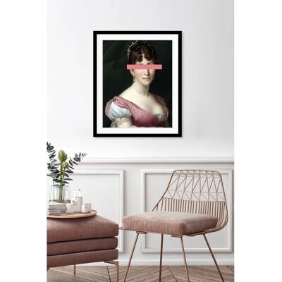 QUEENCE Johanna Wandbild - Rosa Mittelalter Frau Hochformat QUEENCE Johanna Wandbild - Rosa Mittelalter Frau Hochformat