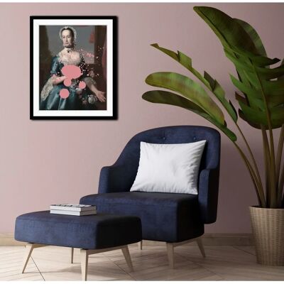 QUEENCE Clara rosa/blau Wandbild - Wandbild QUEENCE Clara rosa/blau Wandbild - Wandbild