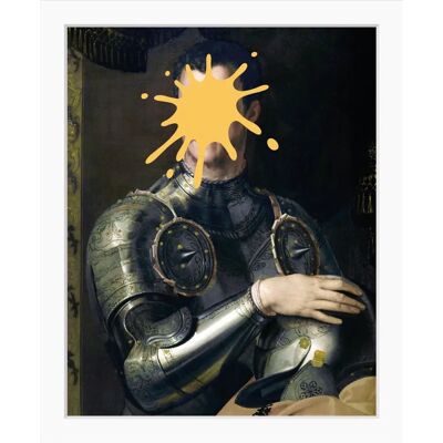QUEENCE Enrico Wandbild - Mann Mittelalter, gerahmt, 50x70 cm QUEENCE Enrico Wandbild - Mann Mittelalter, gerahmt, 50x70 cm