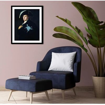 QUEENCE - Manfred - blau - Hochformat - Wall art QUEENCE - Manfred - blau - Hochformat - Wall art