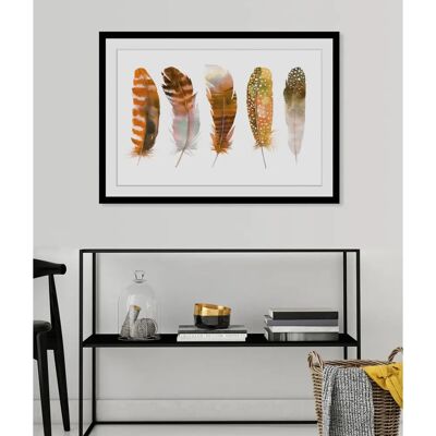 QUEENCE - Bruno - 60x50 cm - Braun - Wandbild QUEENCE - Bruno - 60x50 cm - Braun - Wandbild