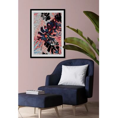 QUEENCE Liv Wandbild - Blumen Hochformat - 50x70cm QUEENCE Liv Wandbild - Blumen Hochformat - 50x70cm