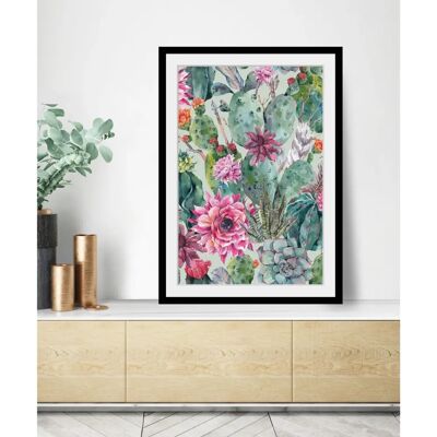 QUEENCE Fiona Blumen Wandbild - Hochformat, bunt, 50x70 cm QUEENCE Fiona Blumen Wandbild - Hochformat, bunt, 50x70 cm