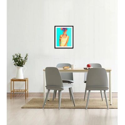 QUEENCE Lilli Wandbild - Blumen - Hochformat - Bunt QUEENCE Lilli Wandbild - Blumen - Hochformat - Bunt