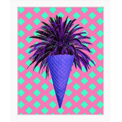 QUEENCE - Stella - 30x40 cm - pink-turquoise - Wall art QUEENCE - Stella - 30x40 cm - pink-turquoise - Wall art