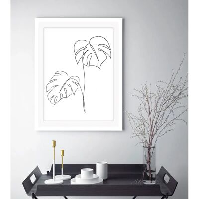 QUEENCE - Fabrice - Weiß - 40 cm x 50 cm - Wandkunstdruck QUEENCE - Fabrice - Weiß - 40 cm x 50 cm - Wandkunstdruck