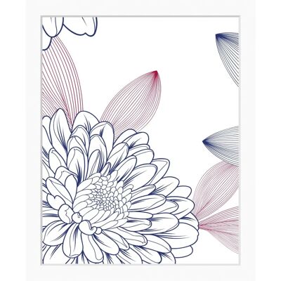 QUEENCE Lia Wandbild - Blumen Hochformat - Indoor Dekor QUEENCE Lia Wandbild - Blumen Hochformat - Indoor Dekor