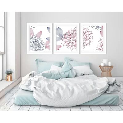 QUEENCE Lia - Bunt Bunt Blumen Wandbild - Wandbild QUEENCE Lia - Bunt Bunt Blumen Wandbild - Wandbild