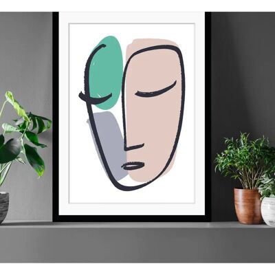 QUEENCE Jil Wandbild - 50x70cm - Hochformat Rechteck QUEENCE Jil Wandbild - 50x70cm - Hochformat Rechteck