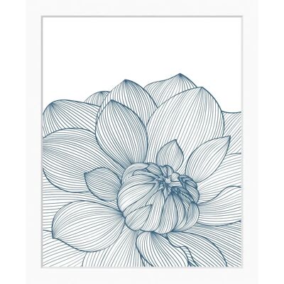 QUEENCE Gezeichnete Blüten - Wandbild QUEENCE Gezeichnete Blüten - Wandbild