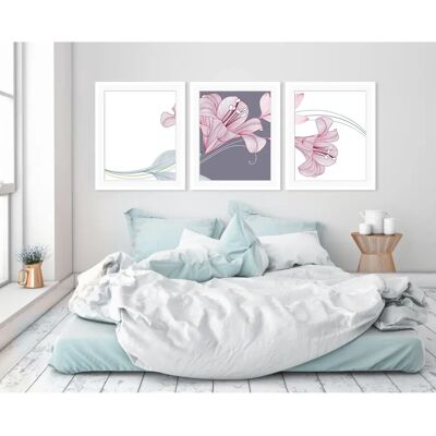 QUEENCE Alma Blumen Wandbild - 40x50cm Gerahmt Hochformat QUEENCE Alma Blumen Wandbild - 40x50cm Gerahmt Hochformat
