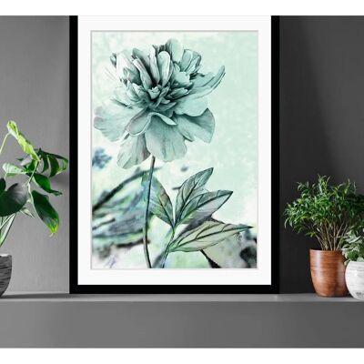 QUEENCE Christel Blau Hochformat Wandbild - Blumen QUEENCE Christel Blau Hochformat Wandbild - Blumen