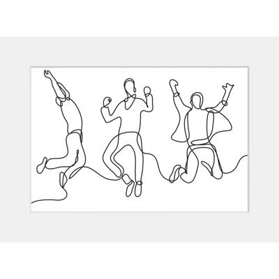 QUEENCE - Dance Monkey - 40 cm x 30 cm QUEENCE - Dance Monkey - 40 cm x 30 cm