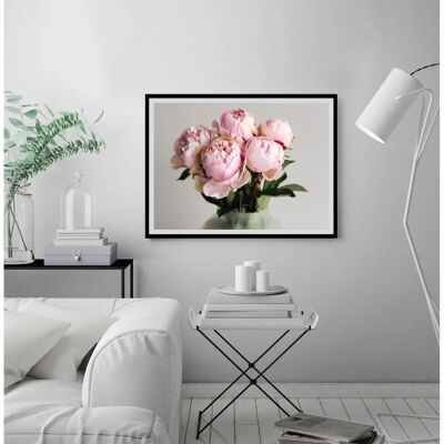 QUEENCE Gudrun Rosa Wandbild - Blumen, Rechteck, Querformat QUEENCE Gudrun Rosa Wandbild - Blumen, Rechteck, Querformat