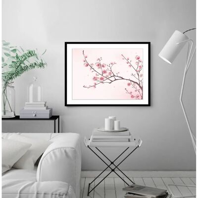 QUEENCE - Heike - Rosa - 50x40 cm - Gerahmte Wandkunst QUEENCE - Heike - Rosa - 50x40 cm - Gerahmte Wandkunst
