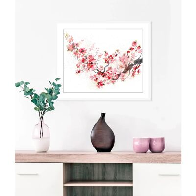 QUEENCE - Regina - rosa - 50x40 cm - Gerahmte Wandkunst QUEENCE - Regina - rosa - 50x40 cm - Gerahmte Wandkunst