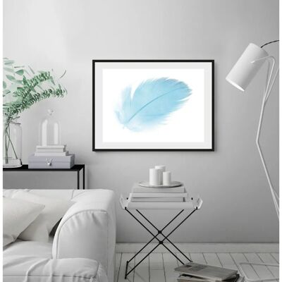 QUEENCE - Insa - 40x30 cm - hellblau - Wandbild QUEENCE - Insa - 40x30 cm - hellblau - Wandbild