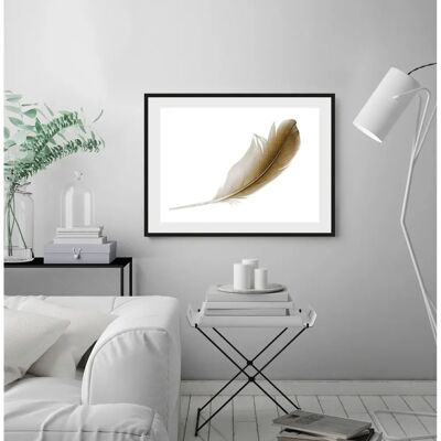 QUEENCE Malena Wandbild - Federn Druck - 40x30cm QUEENCE Malena Wandbild - Federn Druck - 40x30cm