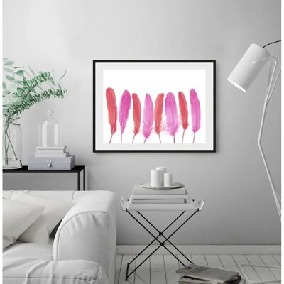 QUEENCE Ulla - pink - 50x40 cm - Wandbild QUEENCE Ulla - pink - 50x40 cm - Wandbild
