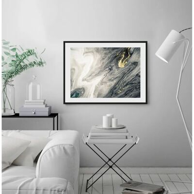 QUEENCE Donata Wandbild - Abstrakt Grau 50x40 cm QUEENCE Donata Wandbild - Abstrakt Grau 50x40 cm