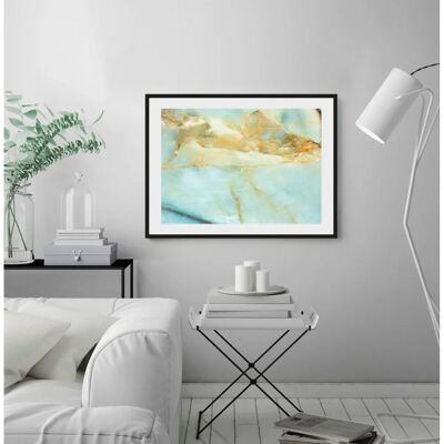 QUEENCE - Pascal - 70x50 cm - goldfarben - Wandbild QUEENCE - Pascal - 70x50 cm - goldfarben - Wandbild