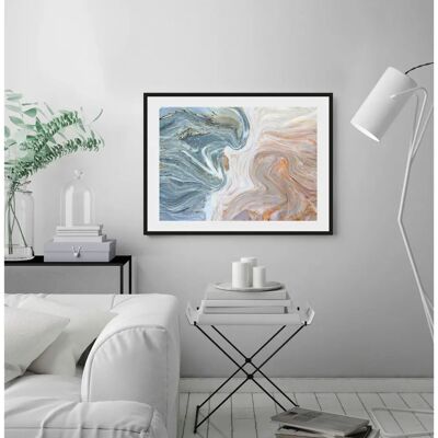 QUEENCE - Baltasar - blau - 70x50 cm - Acrylic glass print QUEENCE - Baltasar - blau - 70x50 cm - Acrylic glass print