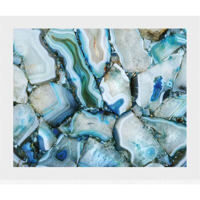 QUEENCE - Cinderella Bilder - 70x50 cm - blau (weiß) - Wall Art QUEENCE - Cinderella Bilder - 70x50 cm - blau (weiß) - Wall Art