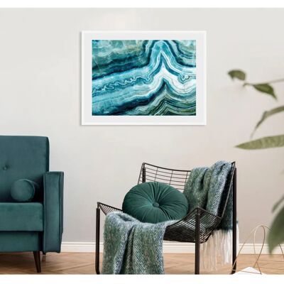 QUEENCE - Aladin - Blau - 70x50 cm - Wandbild QUEENCE - Aladin - Blau - 70x50 cm - Wandbild