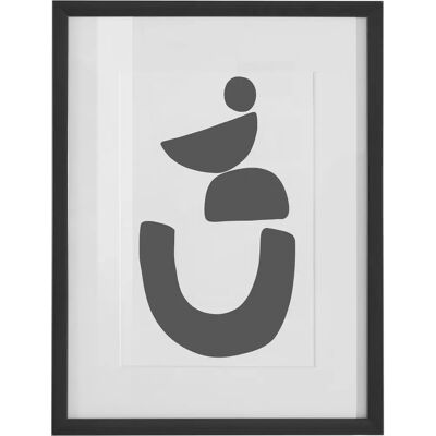 LEGER HOME - Black is Beautiful II - 30x40 - Weiß - Wandbild LEGER HOME - Black is Beautiful II - 30x40 - Weiß - Wandbild
