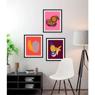 QUEENCE - Maya - lila - 50 x 70 - Wall art QUEENCE - Maya - lila - 50 x 70 - Wall art