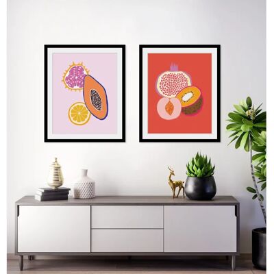 QUEENCE Jannis Wandbild - Obst Hochformat - 50x70cm QUEENCE Jannis Wandbild - Obst Hochformat - 50x70cm