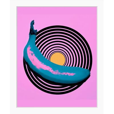 QUEENCE - Manu - blau-lila - 40 cm x 50 cm - Wandbild QUEENCE - Manu - blau-lila - 40 cm x 50 cm - Wandbild