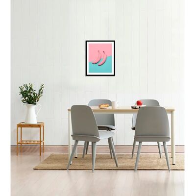 QUEENCE - Damian - rosa - 30x40 cm - Wandbild QUEENCE - Damian - rosa - 30x40 cm - Wandbild