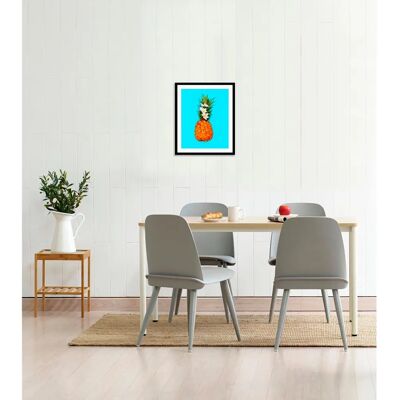 QUEENCE - Mark - blau - 30x40cm - Wandbild Kunstdruck QUEENCE - Mark - blau - 30x40cm - Wandbild Kunstdruck