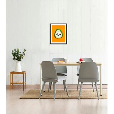 QUEENCE - Stefano - 50x70 cm - gelb - Wandbild QUEENCE - Stefano - 50x70 cm - gelb - Wandbild