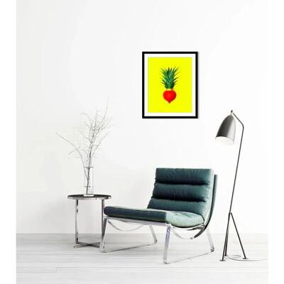 QUEENCE - Tristan - 50 x 70 cm - Gelb - Wall Art QUEENCE - Tristan - 50 x 70 cm - Gelb - Wall Art