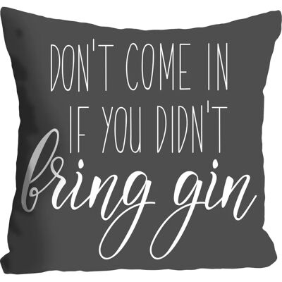 QUEENCE bring gin Grau Dekokissen - Dekokissen QUEENCE bring gin Grau Dekokissen - Dekokissen