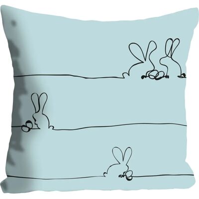 QUEENCE Bunny Family mint - Dekokissen QUEENCE Bunny Family mint - Dekokissen