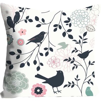 QUEENCE Theresa Blumen Kissen - Dekokissen 40x40cm QUEENCE Theresa Blumen Kissen - Dekokissen 40x40cm
