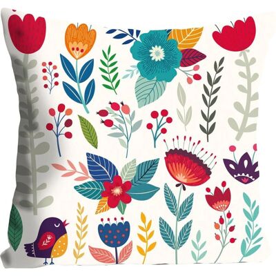 QUEENCE Lottie Bunt Blumenmuster Dekokissen - Dekor QUEENCE Lottie Bunt Blumenmuster Dekokissen - Dekor
