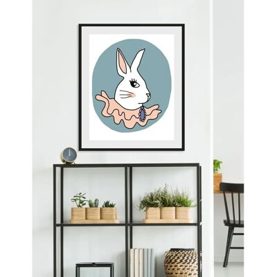 QUEENCE - Stina - 30x40 cm - Hase - Wandbild QUEENCE - Stina - 30x40 cm - Hase - Wandbild