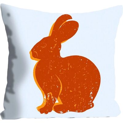 QUEENCE Lindt Dekokissen - 40x40 cm, Orange, Hase QUEENCE Lindt Dekokissen - 40x40 cm, Orange, Hase