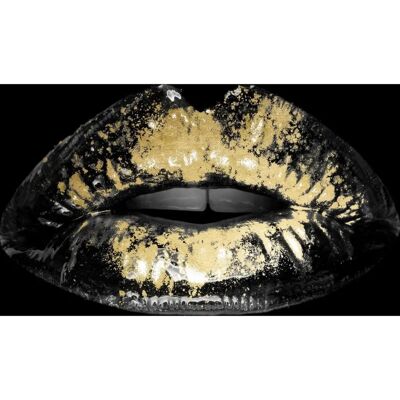 QUEENCE Osiris Acrylglasbild - Gold & Schwarz, 90x60cm QUEENCE Osiris Acrylglasbild - Gold & Schwarz, 90x60cm