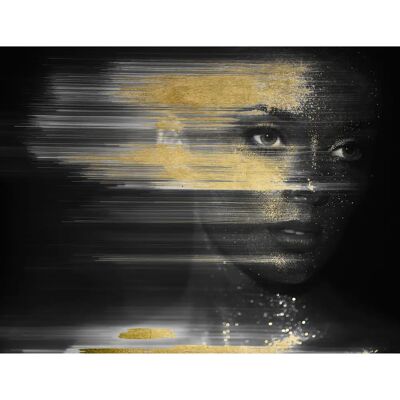 QUEENCE Isis - Gold Acrylglas Wandbild - 75x50cm - Rechteckiger Rahmen QUEENCE Isis - Gold Acrylglas Wandbild - 75x50cm - Rechteckiger Rahmen