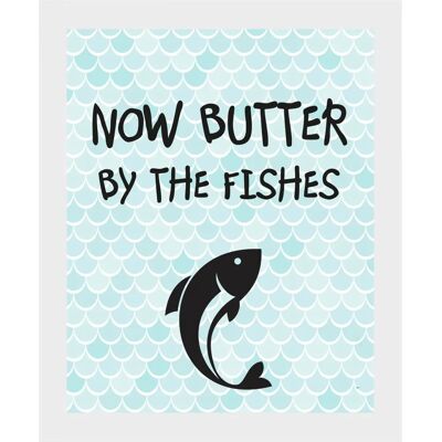 QUEENCE - NOW BUTTER BY THE FISHES - blau/schwarz QUEENCE - NOW BUTTER BY THE FISHES - blau/schwarz
