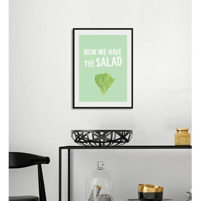 QUEENCE - NOW WE HAVE THE SALAD - 40x50 cm - Wall Art QUEENCE - NOW WE HAVE THE SALAD - 40x50 cm - Wall Art