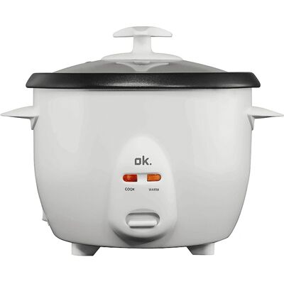 OK Ori 1140 - 1L, 400W, Antiadherente, Caliente, Blanco - Arrocera OK Ori 1140 - 1L, 400W, Antiadherente, Caliente, Blanco - Arrocera
