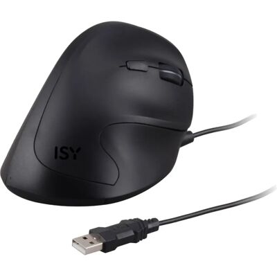 Ratón Ergonómico ISY IEM-2000 - 5 Botones, Con cable, 3200 DPI, Negro Ratón Ergonómico ISY IEM-2000 - 5 Botones, Con cable, 3200 DPI, Negro