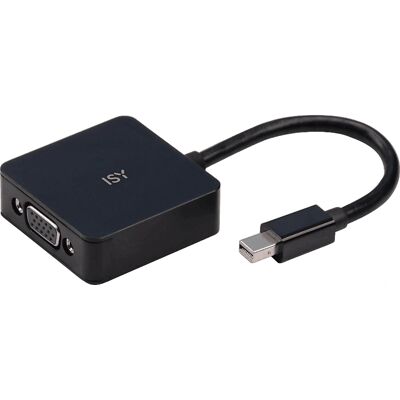 ISY - IAD-1004 - Zwart - Mini DisplayPort to VGA - Adapter ISY - IAD-1004 - Zwart - Mini DisplayPort to VGA - Adapter